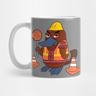 Over It Platypus Mug